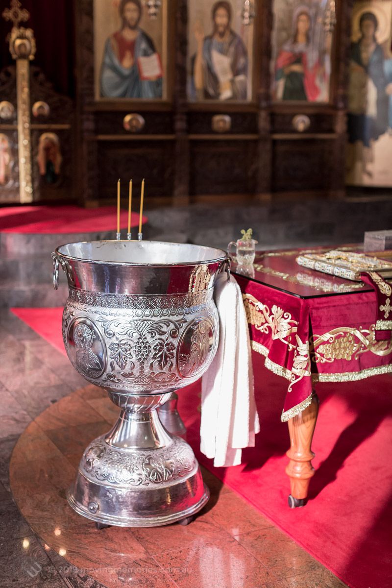 the-baptism-font-and-holy-bible-for-Baby-Girl-Andrjea-Christening-at-Macedonian-Orthodox-Church-Wollongong-Panorama-House